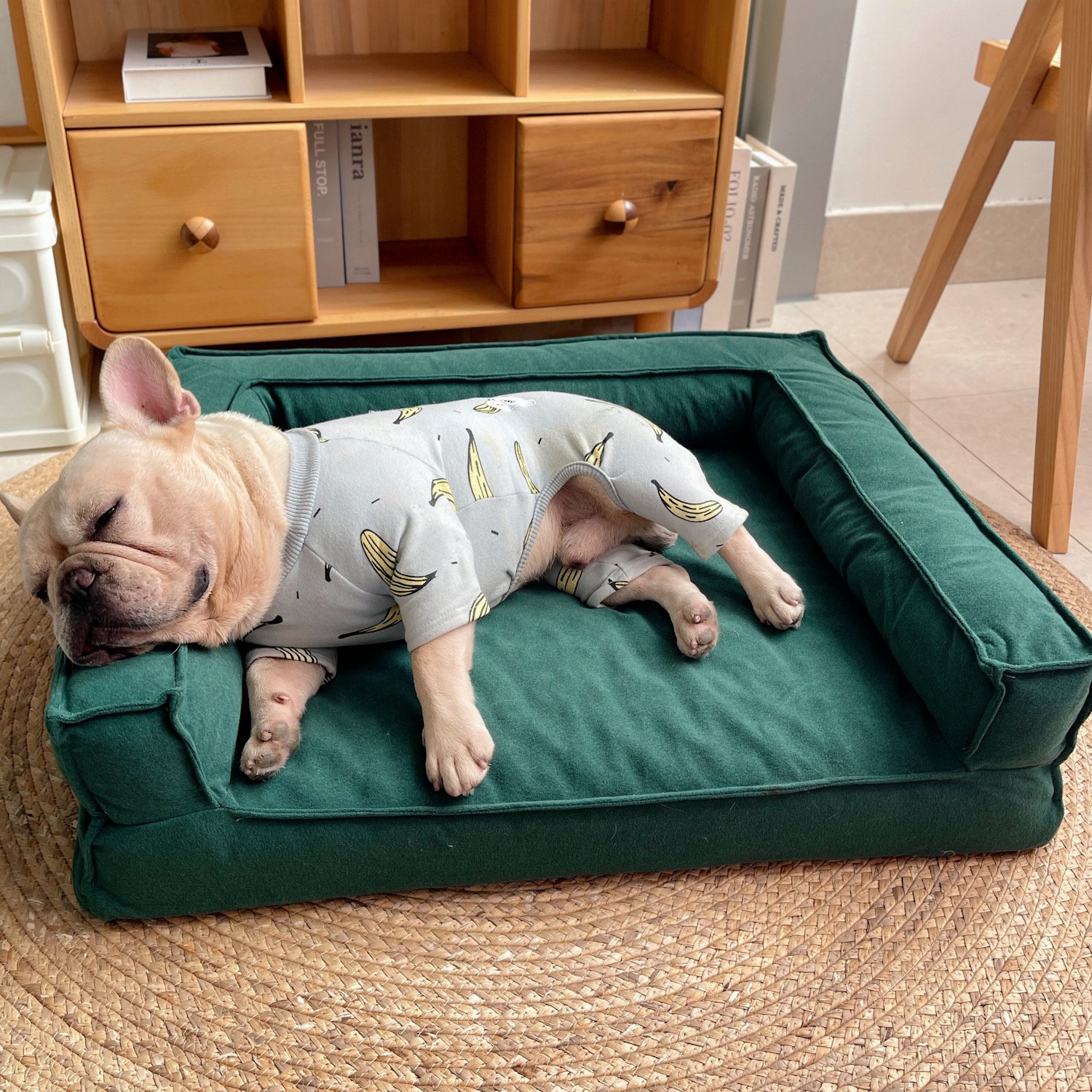 Sofa Dog Bed — Turquoise Everyday Lounge — product view